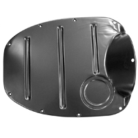 55-59 Transmission Floor Covers, 3-Speed or Automatic, Metal