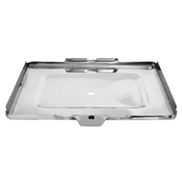 55-57 Battery Tray Bottom, Stainless Steel