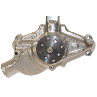 Edelbrock Aluminum Small Block Short Water Pump, Natural Finish