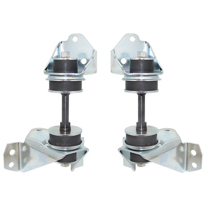 55-59 Chevrolet V8 Front Motor Mount Kit, Original Style w/ Brackets