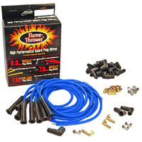 V8 Blue High Performance Spark Plug Wires w/ Straight Boots