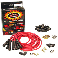V8 Red High Performance Spark Plug Wires w/ Straight Boots