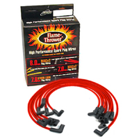 V8 Red High Performance Spark Plug Wires w/ 90 Degree Boots