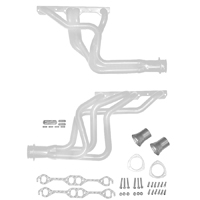 55-59 Chevrolet Small Block V8 Headman Elite Ultra Duty Headers, Silver Coated