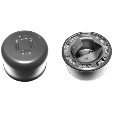 55-59 V8 Oil filler Cap, Original Style Push in, Black