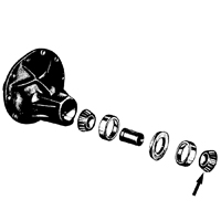 55-59 1/2 Ton Rear Differential Pinion Bearing, Outer