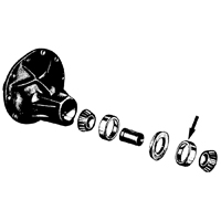 55-59 1/2 Ton Rear Differential Pinion Bearing Race, Outer