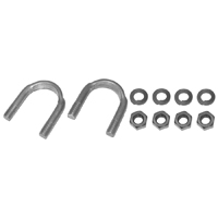 55-59 Universal Joint U-Bolt Set, 2 U-Bolts, 4 Nuts, & 4 Washers.
