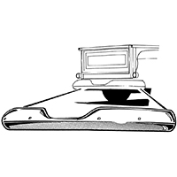 60-66 Stepside Rear Bumper, Chrome