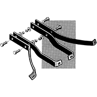 55-59 Stepside Rear Bumper Brackets