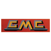 55-60 GMC Valve Cover Decal, Red, Gold, and Black