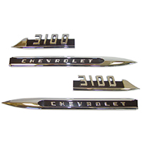 56 Chevrolet Front Fender Emblems, 