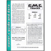 56 GMC Owners Manual