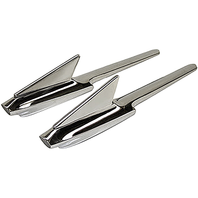 57 Chevrolet Hood Ornament Set, Chrome