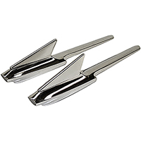 57 Chevrolet Hood Ornament Set, Chrome