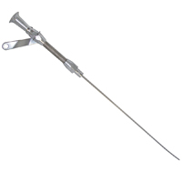 57-59 Engine Oil Dipstick & Tube, Small Block Stainless Braided