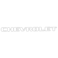 58-59 Chevrolet Grill Decal, White
