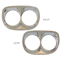 58-59 Chevrolet/GMC Headlight Bezels, Chrome