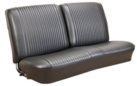 64 Chevelle & El Camino Seat Upholstery Black For Front Split Bench Special Order Colors Available Red, Light Blue Fawn,
