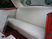 64 Chevelle & El Camino Seat Upholstery Black For Rear Seat Coupe Special Order Colors Available Red, Light Blue Fawn, A