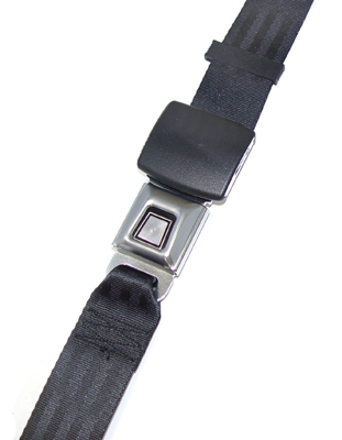 68-72  Chevelle / El Camino  Universal Push Button Seat Belts Black
