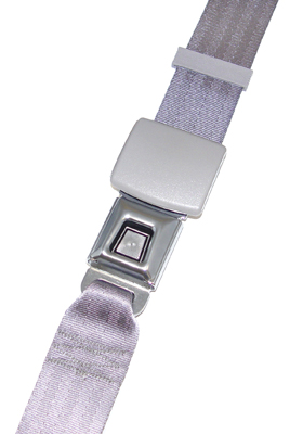 68-72  Chevelle / El Camino  Universal Push Button Seat Belts Light Grey