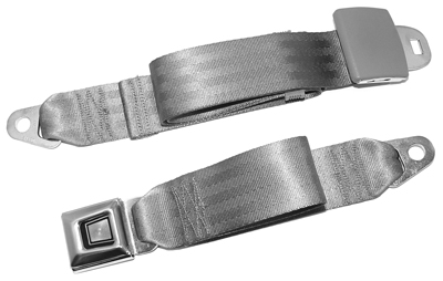 68-72  Chevelle / El Camino  Universal Push Button Seat Belts Dark Grey
