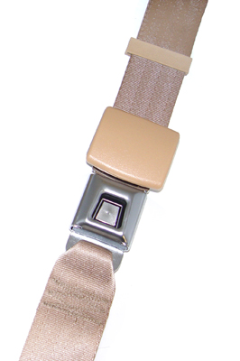 68-72  Chevelle / El Camino  Universal Push Button Seat Belts Tan