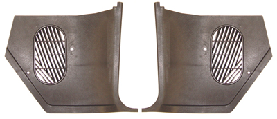 64 Chevelle / El Camino Replacement Kick Panel  LH & RH With  Out A/C Black