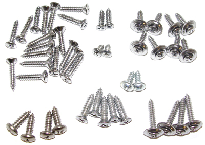 67 El Camino  Basic Interior Screw Kit  72 Pieces