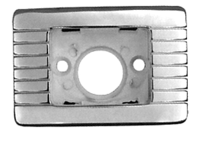 64-72 Chevelle Convertible Rear Courtesy Light Chrome Bezel