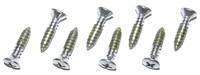 64-72 Chevelle / El Camino Original Style Sill Plate Screw Kit Chrome Over Stainless Steel With Wax Sealer