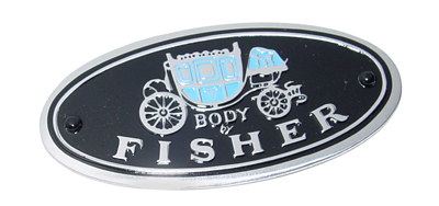 67-81 Camaro Door Sill Plate Body by Fisher Tag, Emblem Only, Stick On