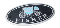 64-72 Chevelle / El Camino Door Sill Plate Body by Fisher Tag, Emblem Only, Stick On