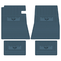 64-67 Chevelle Custom Rubber Floor Mats Colors Available Black, Red, Medium Blue, Tan, Turquoise