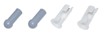 64-72 Chevelle / El Camino Sunvisor Bushing Tip Kit 4 Pieces Includes The Tips And Nylon Insert Sleeves, Reproduction