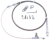 TH 350 Kickdown Cable Kit Stainless Steel Braided Great For TH Conversions