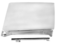 66-67 Chevelle Coupe & Convertible Door Glass Assembly  LH Clear Complete