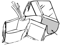 64-65 Chevelle Convertible Top Well Liner