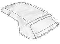 **CALL**64-72 Chevelle Convertible Tops With Plastic Rear Window Black