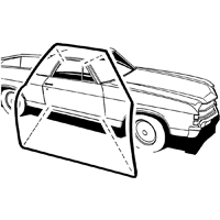 64-65 El Camino Door Weatherstrip Set