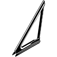 64-67 El Camino / Chevelle Sedan Vent Window Weatherstrip