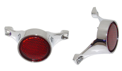 64 Chevelle Wagon / El Camino Tail Light Reflectors LH & RH Without The Chrome Bezels