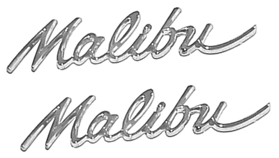 64 Chevelle Malibu Quarter Panel Emblems 