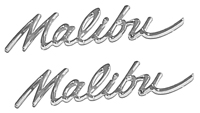 64 Chevelle Malibu Quarter Panel Emblems 
