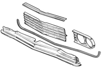 64 Chevelle / El Camino Upper Grill Molding Reproduction