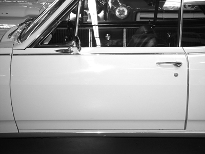 64 Chevelle Super Sport Upper Door Molding LH