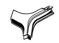 64-67 El Camino Rear Corner Bed Molding LH & RH Drivers Quality