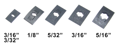 Push On Flat Nut 3/16 Stud Size