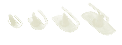 Universal Push In Clips, Plastic, 1-3/4 Long